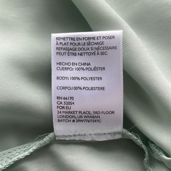 Silence + Noise Pistachio Green Long Sleeve Buttoned Down Shirt. Size Medium. - Picture 11 of 12